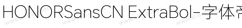HONORSansCN ExtraBol字体转换